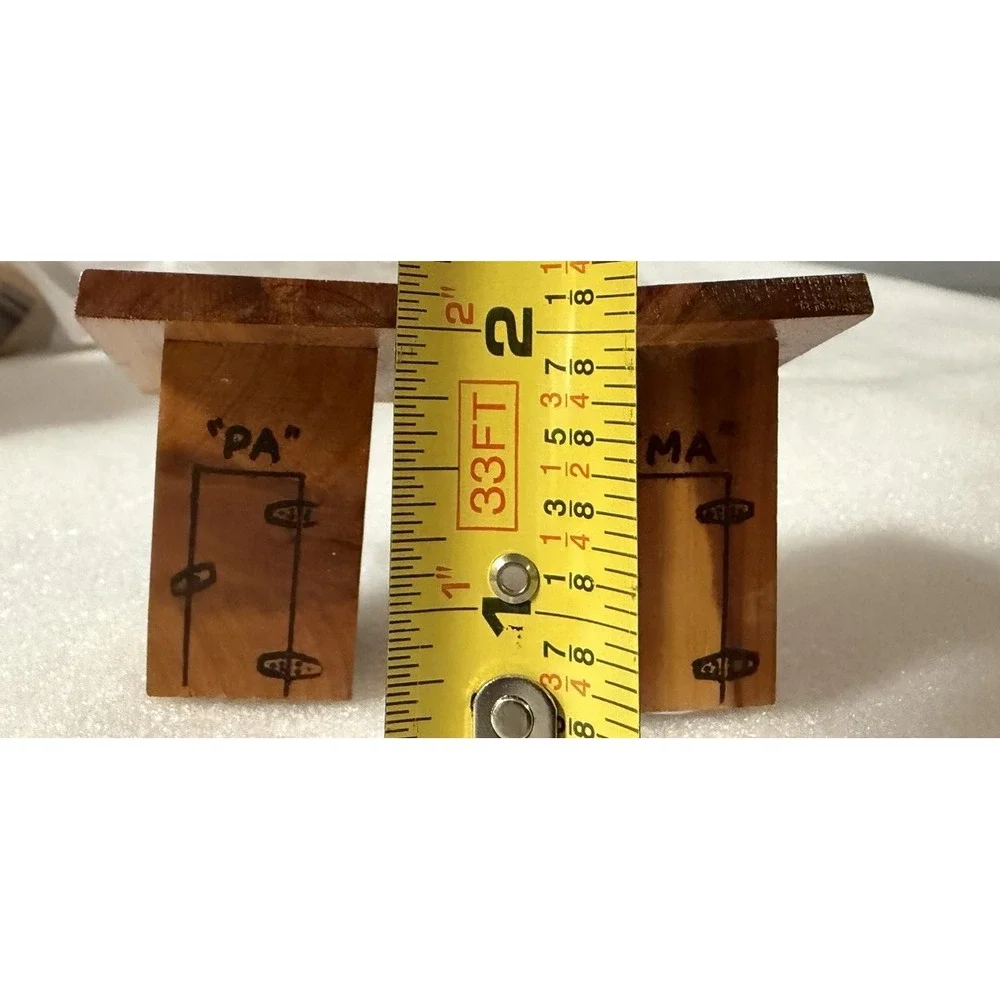 Vintage Salt Lake City Wooden Outhouse Salt Pepper Shakers Ma Pa Souvenir Utah